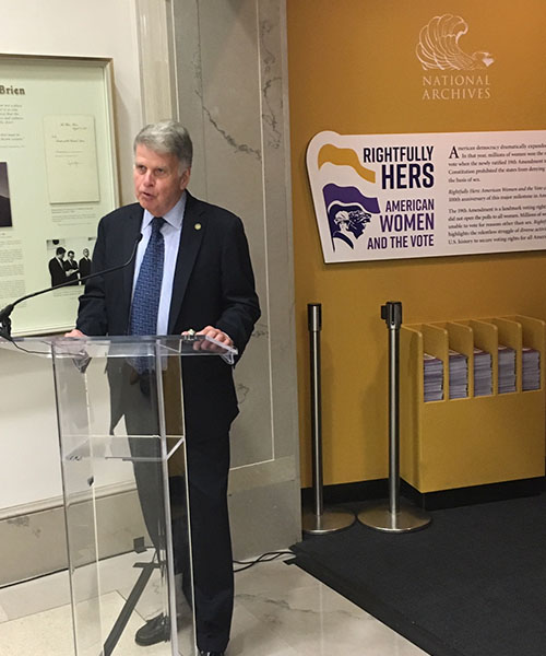 Archivist of the United States David Ferriero at the WIN DC event.
